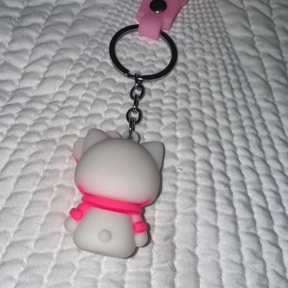 Hello Kitty Keychain with Pink Accents